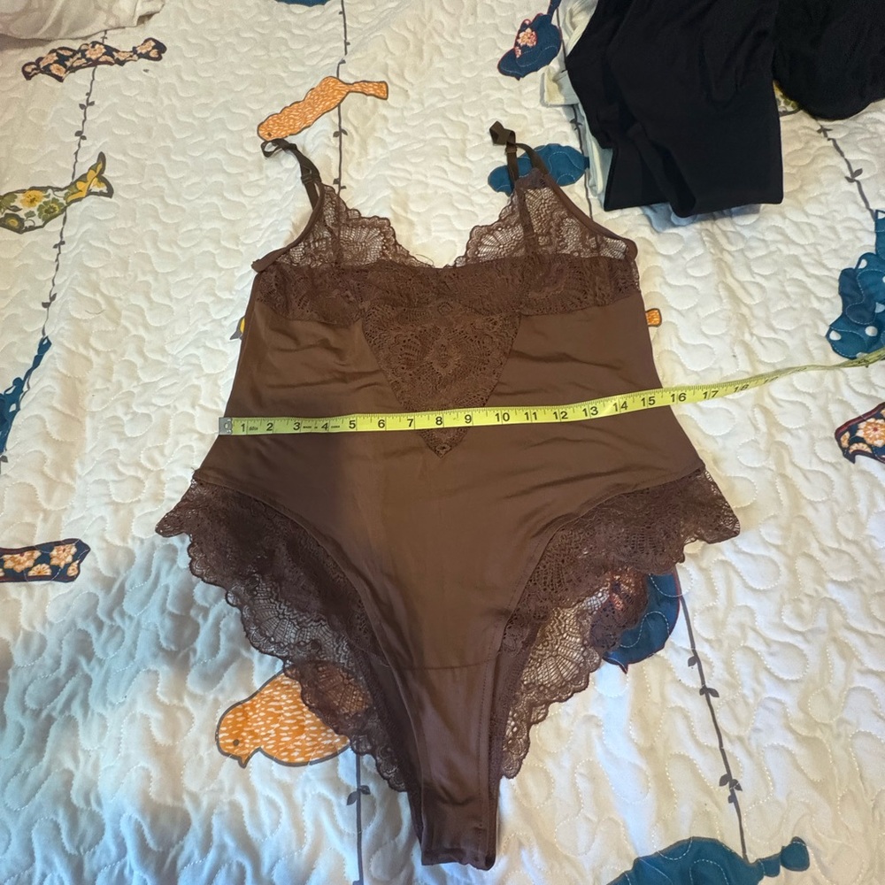Chic Brown Lace Chemise